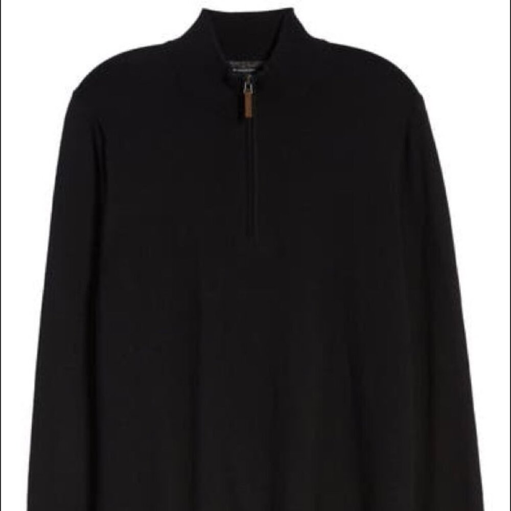 NEW with Tags Nordstrom Cotton & Cashmere Quarter-Zip Pullover - Size M